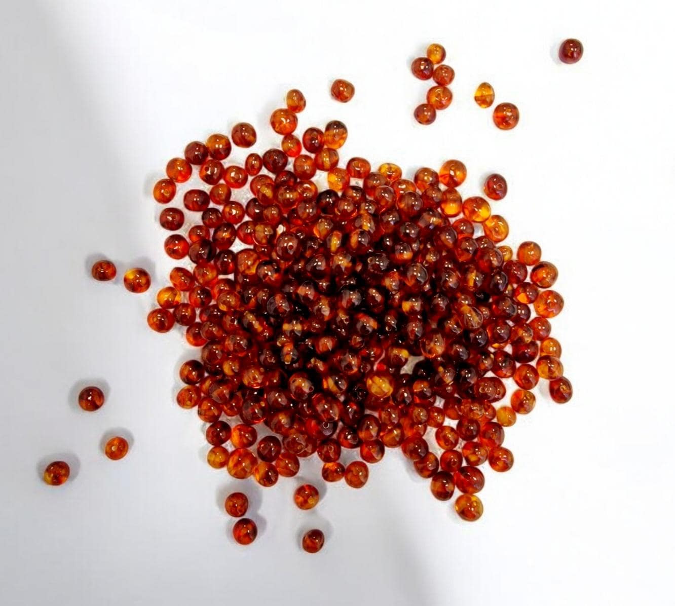 Polished Cognac Baltic Amber Beads 5-6mm: Baroque Loose Beads