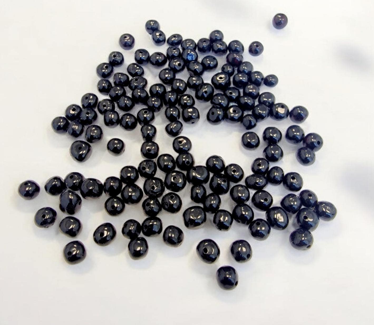 Polished Cherry Baltic Amber Beads 6-7mm: Baroque Shape, 40pcs