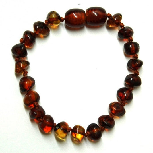 Natural Baltic Amber Jewerly/ 11-25 cm/ Dark Cognoc   bq / Polished Beads / Men Women jewelry
