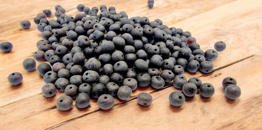 Raw Baltic Amber Beads: Dark Cherry Baroque Beads (40pcs)