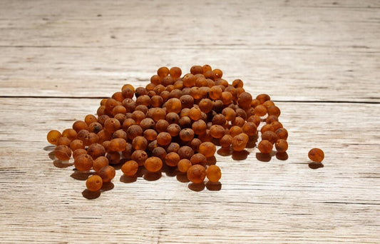 Raw Baltic Amber Beads: Cognac Baroque Gemstones (5-6mm)