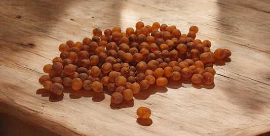 Raw Baltic Amber Beads: Cognac Baroque Gemstones (4-5mm, 100pcs)