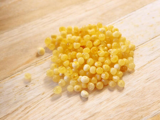 Yolk Baltic Amber Beads: Baroque Jewelry Supplies (40pcs)